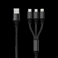 3 in 1 USB Ladekabel für Apple, Android 