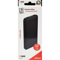 2GO - Powerbank Basic 10000mAh 2x USB 2