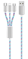 2GO - 3in1 USB LED Kabel 150cm