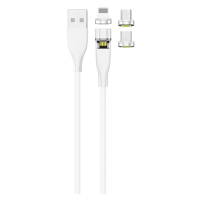2GO - 3 in 1 USB Ladekabel mit magnetischen Steckern 2