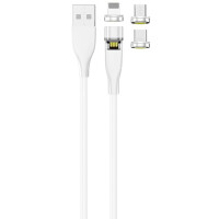 2GO - 3 in 1 USB Ladekabel mit magnetischen Steckern