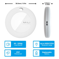 ultron - MiTag Apple zertifizierter Tag,3 Stück weiss 5