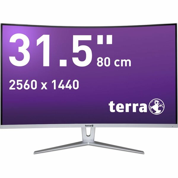 TERRA LCD/LED 3280W V3 silver/white CURVED USB-C/HDMI/DP