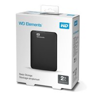 WD HDex 2.5" USB3 2TB Elements Portable black