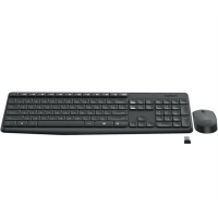 Logitech - MK235 Wireless [DE] grau - Tastatur und Maus Set 