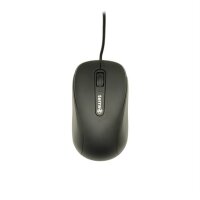 TERRA Mouse 1500 Corded USB black 3-Tasten, symmetrisch, kabelgebunden, 1,80m