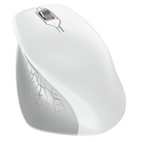 CHERRY Mouse STREAM COMFORT Wireless white Ergonomisch (Rechtshänder), 4000 dpi