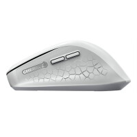 CHERRY Mouse STREAM COMFORT Wireless white Ergonomisch (Rechtshänder), 4000 dpi