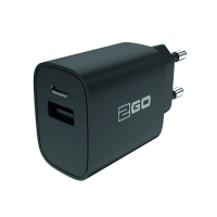 2GO - Handy Ladegerät 100V-240V - schwarz 2