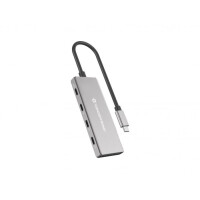 CONCEPTRONIC Dock USB-C->3xUSB-C,100WPD 25cm grau