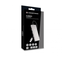 CONCEPTRONIC Dock USB-C->3xUSB-C,3xUSB-A,100WPD 25cm grau
