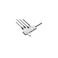 CONCEPTRONIC Dock USB-C->3xUSB-C,3xUSB-A,100WPD 25cm grau