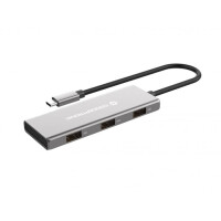 CONCEPTRONIC Dock USB-C->3xUSB-C,3xUSB-A,100WPD 25cm grau
