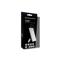 CONCEPTRONIC Dock USB-C->3xUSB-C,3xUSB-A,100WPD 25cm grau