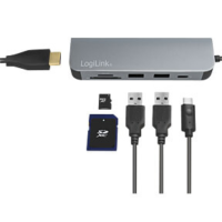LogiLink - USB-C HUB, HDMI, PD, Kartenleser, USB 3.2 GEN 1x1