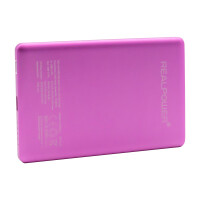 RealPower - Powerbank PB-5000 MAG ultra Slim Rosa mit Magsaf