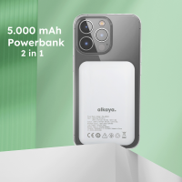 alkaya - Thor MagSafe kompatible 5.000 mAh Powerbank Slim...