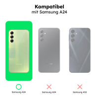 alkaya. - LUCID Silikon Case schwarz, Samsung A24 4