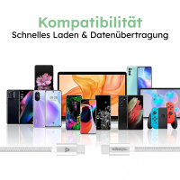 alkaya. - Speed Flex - Datenkabel - Geflochten - USB C+C Wei