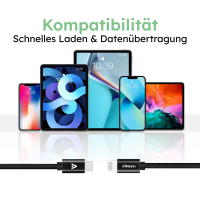 alkaya. - Speed Flex - Datenkabel - Geflochten - USB C+L Sch