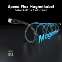 alkaya. - Speed Flex - Magnetisches Datenkabel - Geflochten 