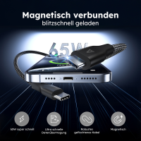 alkaya. - Speed Flex - Magnetisches Datenkabel - Geflochten 