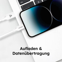 alkaya. - Speed Flex - Datenkabel - Silikon - USB C+L Wei&sz