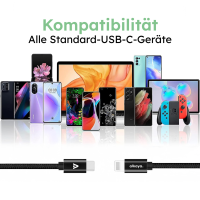 alkaya. - Speed Flex - Datenkabel - Geflochten - USB C+L sch