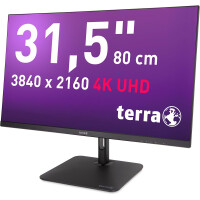 TERRA LCD/LED 3295W PV; 31.5 Zoll 4K UHD; USB-C; DisplayPort