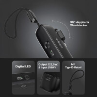 alkaya. - Hybrid Charger 5.000 mAh Powerbank mit Stecker 2in