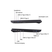 TERRA MOBILE 1516R; 500 GB PCIe NVMe SSD; 16 GB DDR5 RAM; In